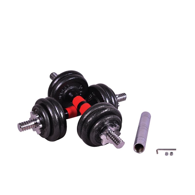 DB001 1 15KG CAST IRON DUMBELL WITH CONECTOR 1